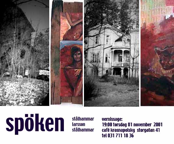 flyer for a 2001 art show