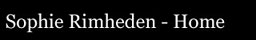 link to sophie rimheden home page